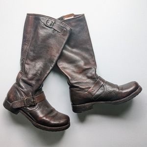 Frye brown leather boots 7.5